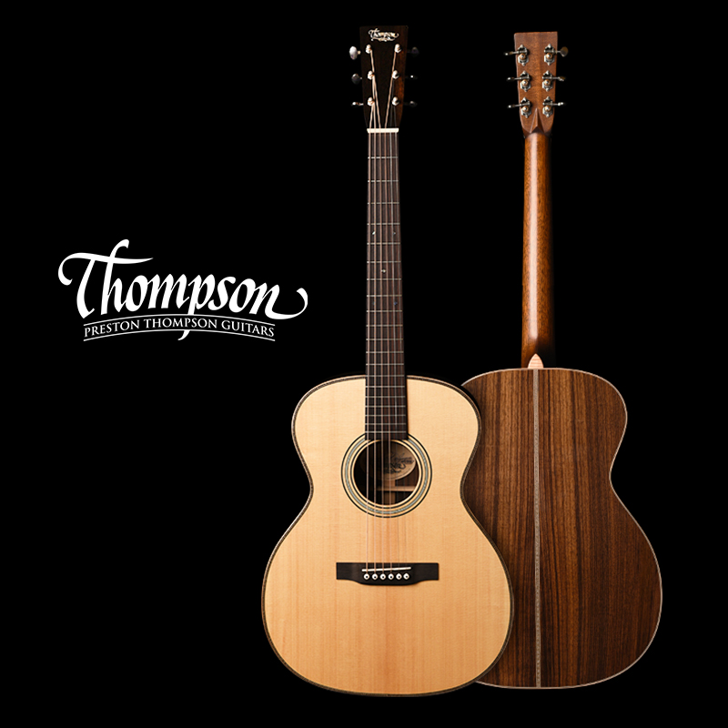 美国 Thompson 汤普森 OM  Adirondack 阿迪浪达克 印度紫檀 手工吉他