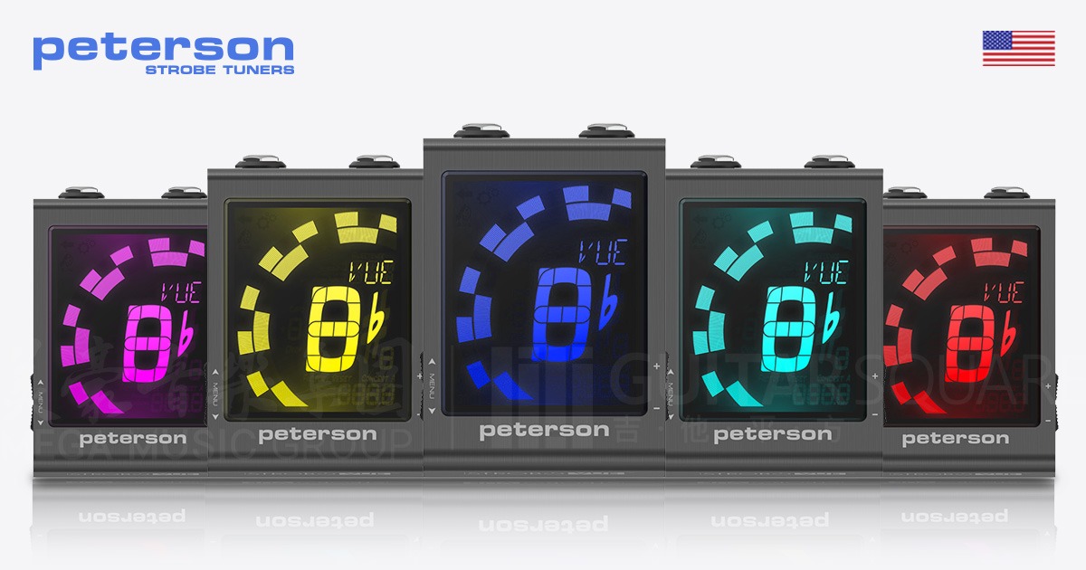 Peterson 调音器 2026 产品线 —— 多色可选踏板与夹式调音器