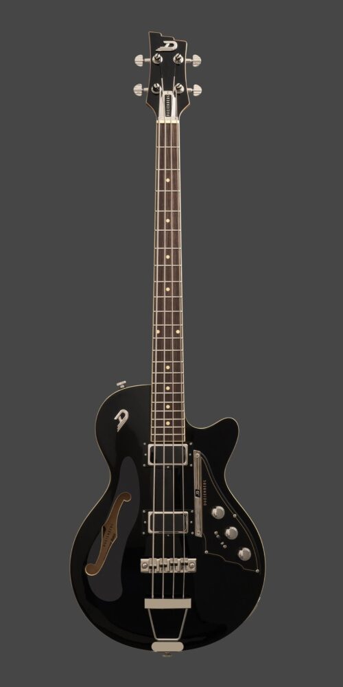 Duesenberg Starplayer Bass 系列:2026 新增半空心贝斯型号一览 1 Duesenberg Starplayer Bass 深黑(Deep Black):钢琴黑漆面,镍色硬件(2026 新款官方图)