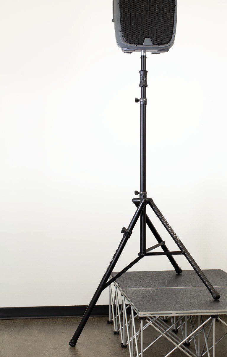 美豪音乐集团 美国 Ultimate Support TS-110BL 超高音箱支架 1 Ultimate Support TS-110BL 音箱支架承载专业音箱与升台